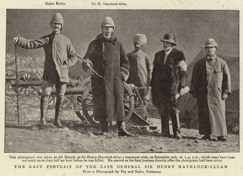 Det sista porträttet av den avlidne generalen Sir Henry Havelock-Allan av English Photographer