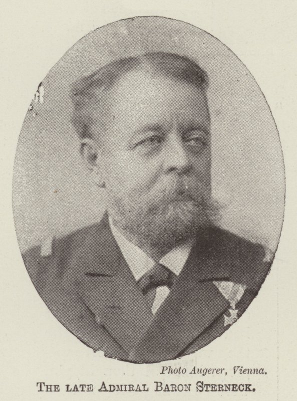 Avlidne amiral baron Sterneck av English Photographer