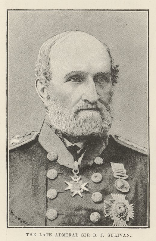 Den bortgångne amiralen Sir B J Sullivan av English Photographer