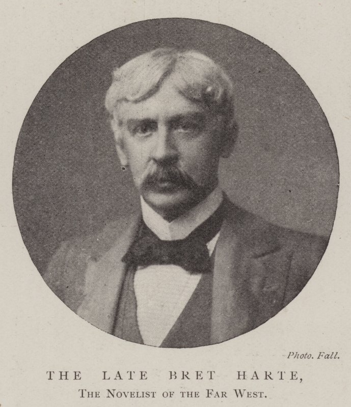 Den bortgångne Bret Harte, romanförfattaren i Fjärran Västern av English Photographer