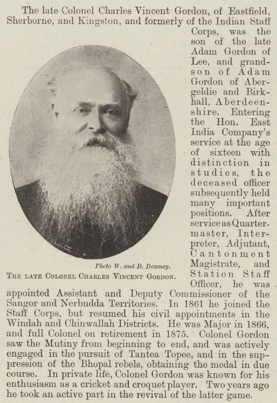 Den bortgångne översten Charles Vincent Gordon av English Photographer