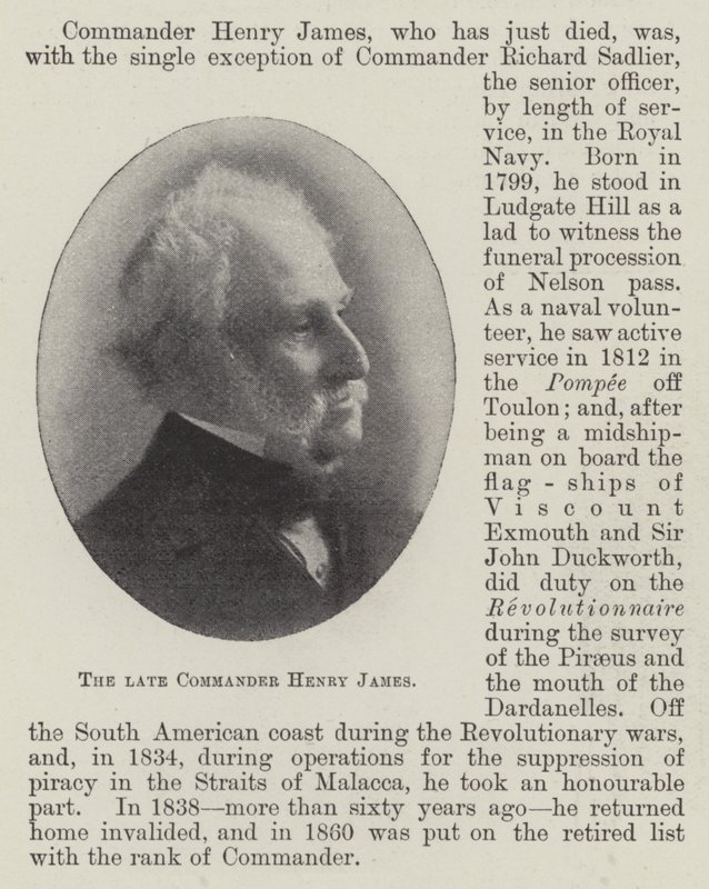 Den bortgångne befälhavaren Henry James av English Photographer
