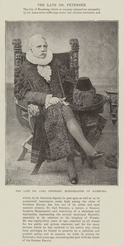 Den framlidne dr Carl Petersen, Hamburgs borgmästare av English Photographer