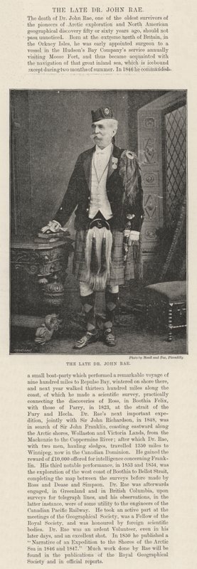 Den framlidne Dr John Rae av English Photographer