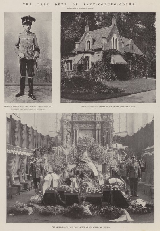 Den framlidne hertigen av Saxe-Coburg-Gotha av English Photographer