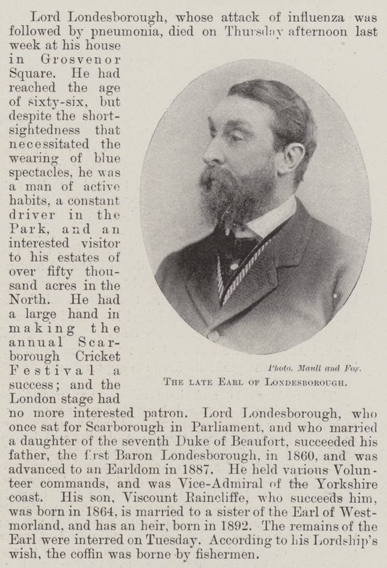 Den framlidne jarlen av Londesborough av English Photographer