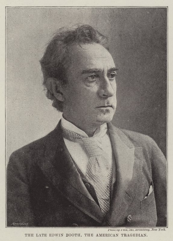 Den bortgångne Edwin Booth, den amerikanske tragedianen av English Photographer