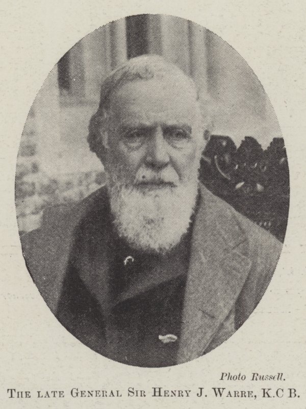 Den bortgångne general Sir Henry J Warre, KCB av English Photographer