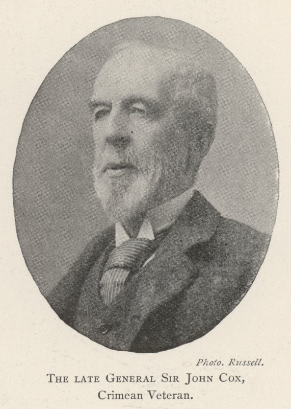 Den avlidne general Sir John Cox, Krimveteran av English Photographer