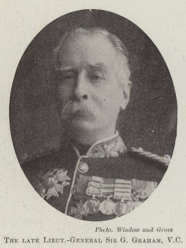Den avlidne generallöjtnanten Sir G Graham, VC av English Photographer