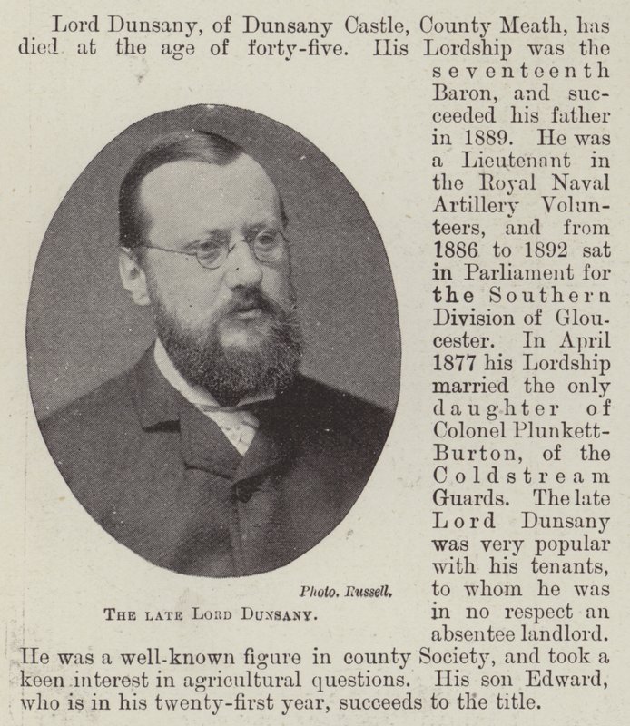 Den bortgångne Lord Dunsany av English Photographer