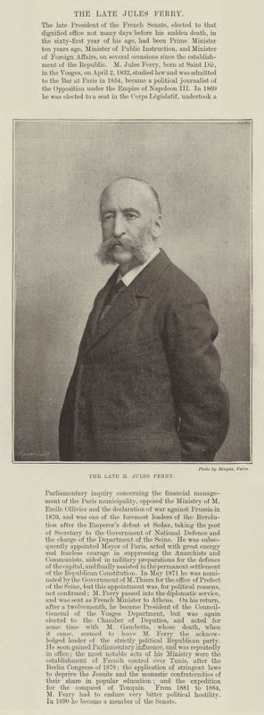 Den bortgångne M Jules Ferry av English Photographer