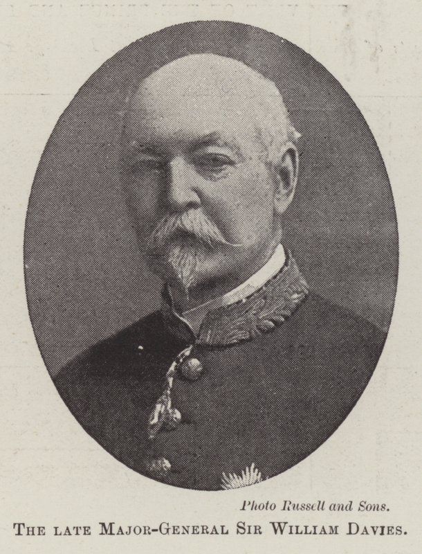Den bortgångne generalmajoren Sir William Davies av English Photographer