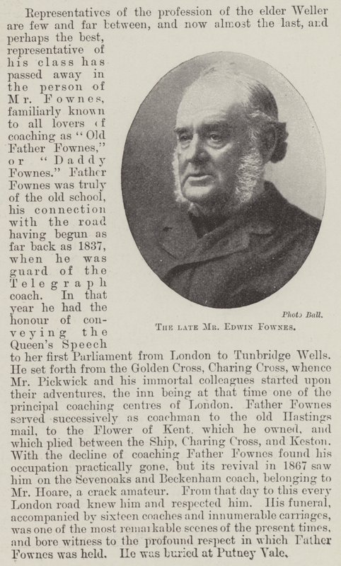 Den bortgångne Mr Edwin Fownes av English Photographer