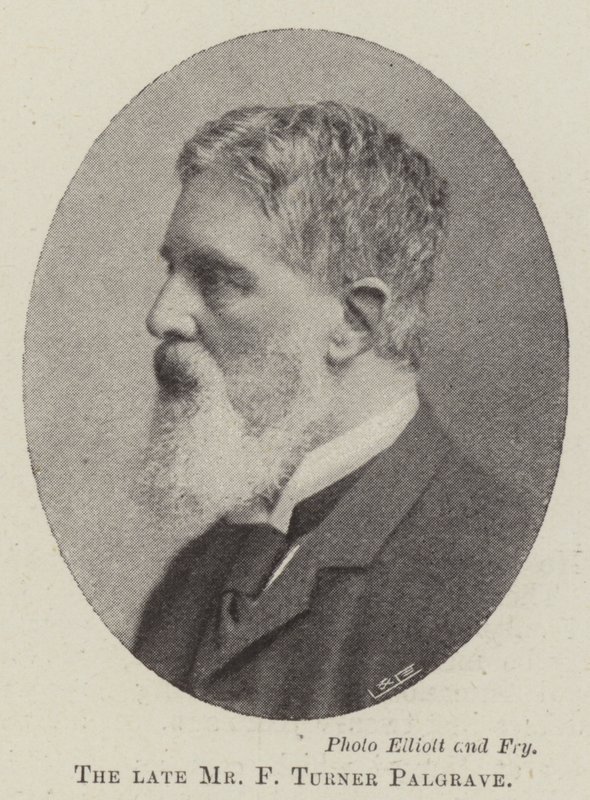 Den bortgångne herr F Turner Palgrave av English Photographer