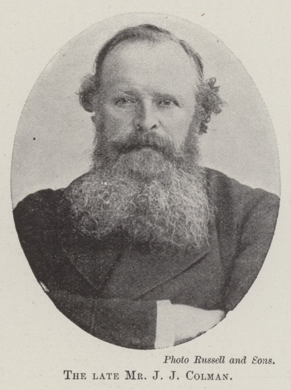Den framlidne herr J J Colman av English Photographer