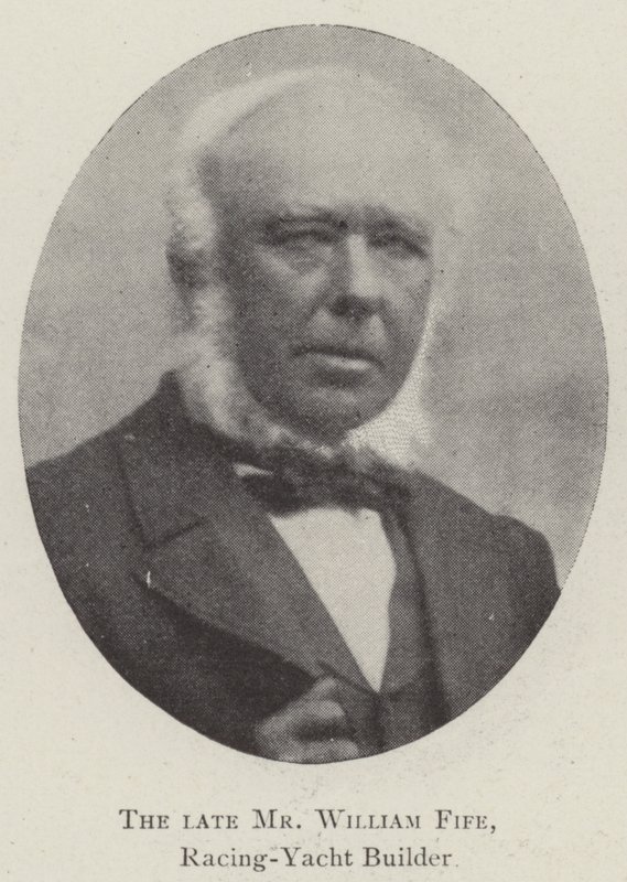 Den bortgångne Mr William Fife, Racing-Yacht Builder av English Photographer