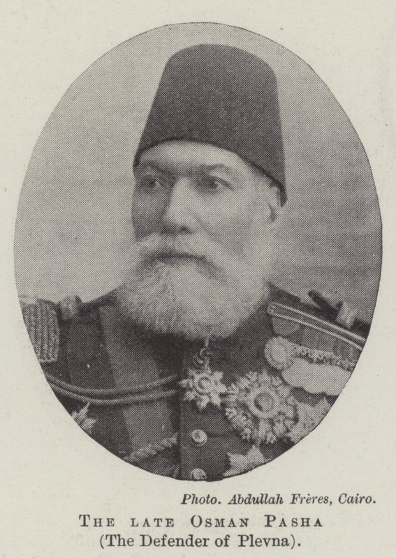 Den bortgångne Osman Pasha, Plevnas försvarare av English Photographer