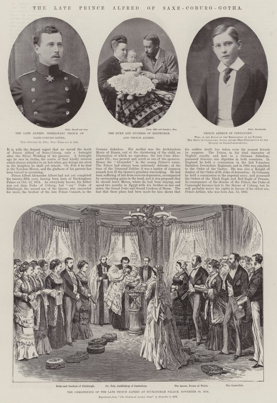 Den framlidne prins Alfred av Saxe-Coburg-Gotha av English Photographer