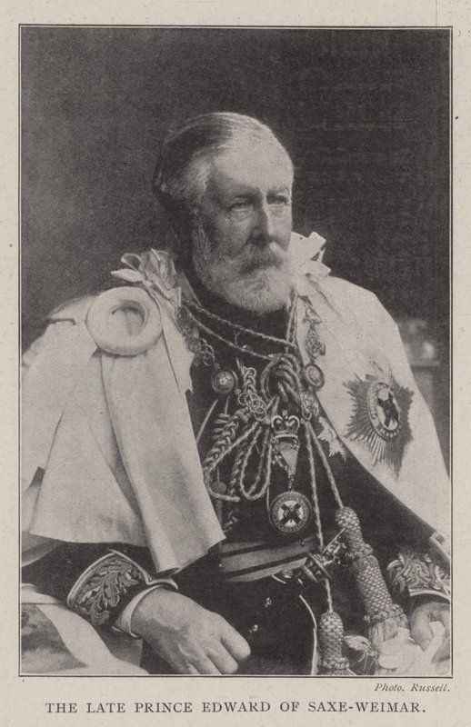 Den bortgångne prins Edward av Saxe-Weimar av English Photographer
