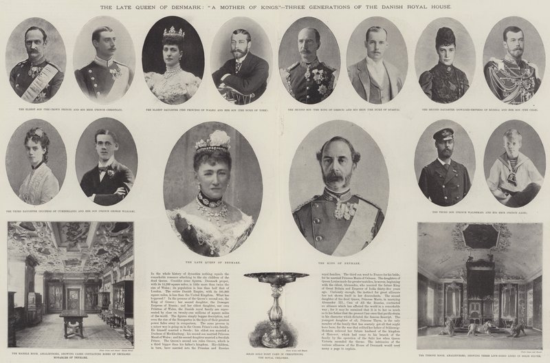 Den bortgångne drottningen av Danmark, A Mother of Kings, tre generationer av det danska kungahuset av English Photographer