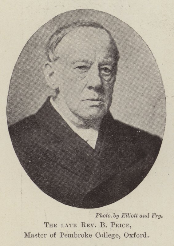 Den framlidne pastor B Price, magister vid Pembroke College, Oxford av English Photographer