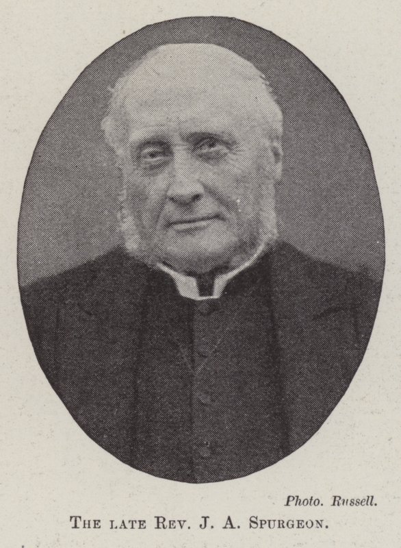 Den framlidne pastor J A Spurgeon av English Photographer