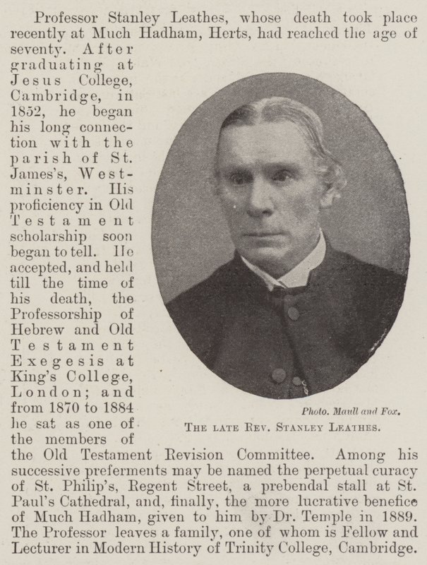 Den framlidne pastor Stanley Leathes av English Photographer