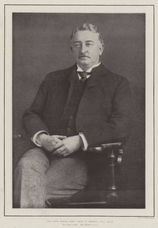 Den framlidne högern Cecil J Rhodes, PC, DCL av English Photographer