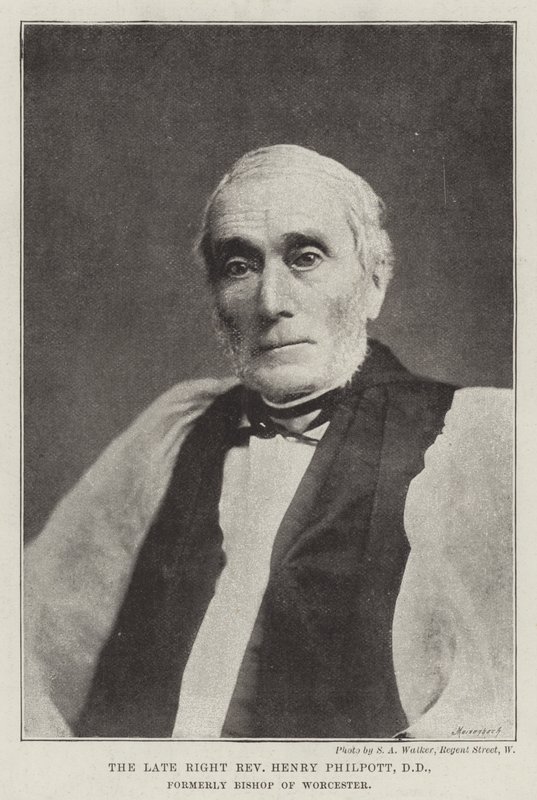 Den framlidne högerns pastor Henry Philpott, DD, tidigare biskop av Worcester av English Photographer