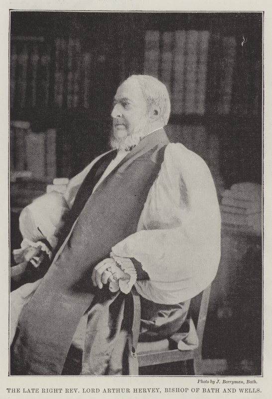Den framlidne höger pastor Lord Arthur Hervey, biskop av Bath and Wells av English Photographer