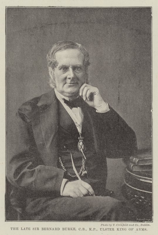 Den bortgångne Sir Bernard Burke, CB, KP, Ulster King of Arms av English Photographer