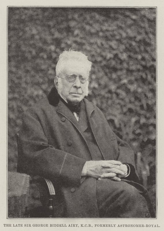 Den bortgångne Sir George Biddell Airy, KCB, tidigare Astronomer-Royal av English Photographer
