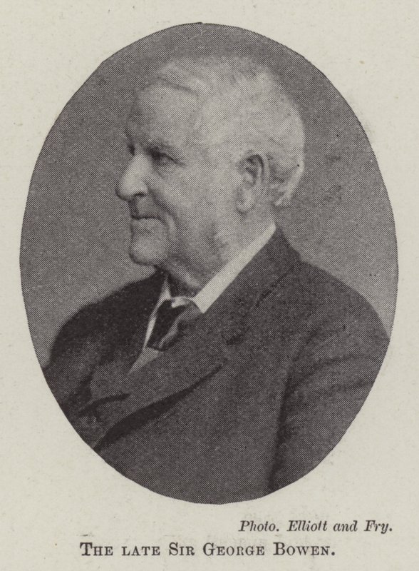 Den bortgångne Sir George Bowen av English Photographer