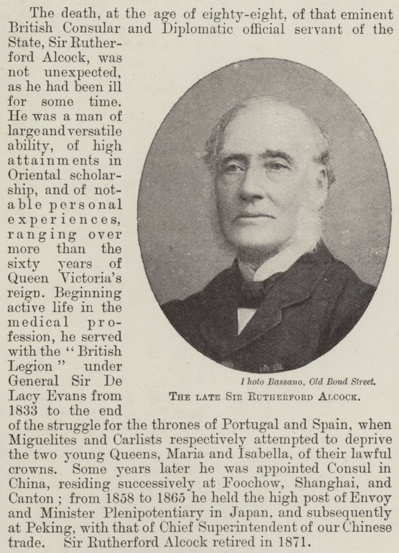Den bortgångne Sir Rutherford Alcock av English Photographer