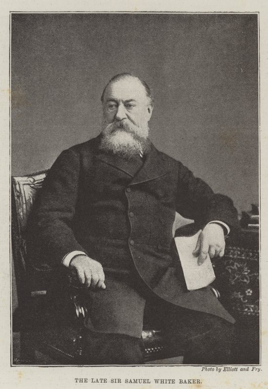 Den bortgångne Sir Samuel White Baker av English Photographer