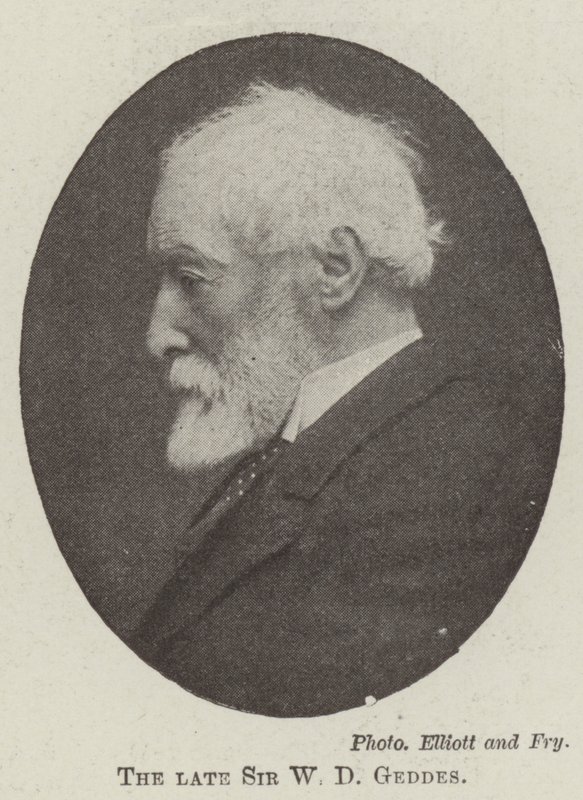Den framlidne Sir W D Geddes av English Photographer