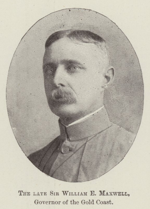 Den bortgångne Sir William E Maxwell, guvernör på Guldkusten av English Photographer