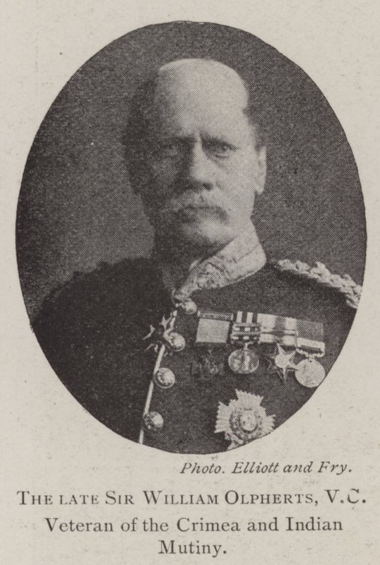 Den avlidne Sir William Olpherts, VC, veteran från Krim och indianmyteri av English Photographer
