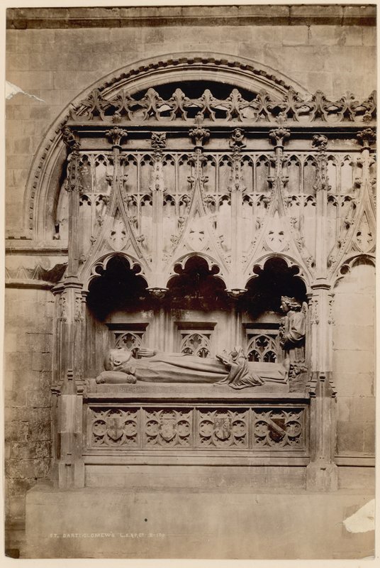 Tomb of Prior Rayhere, Church of St Bartholomew the Great, Smithfield av English Photographer