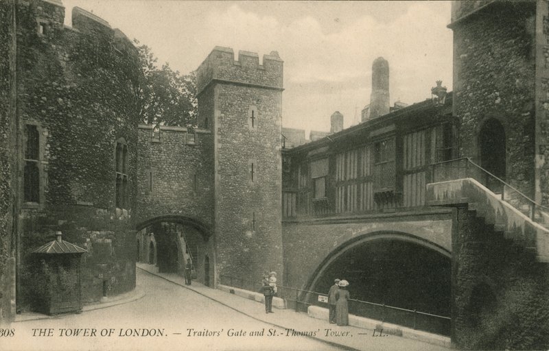 Traitors Gate och St Thomas Tower, The Tower of London av English Photographer