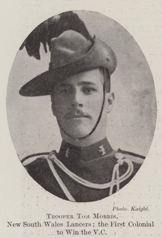 Trooper Tom Morris, New South Wales Lancers; den första kolonialen att vinna VC av English Photographer