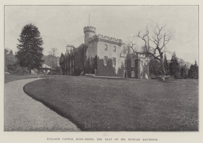 Tulloch Castle, Ross-Shire, säte för Mr Duncan Davidson av English Photographer
