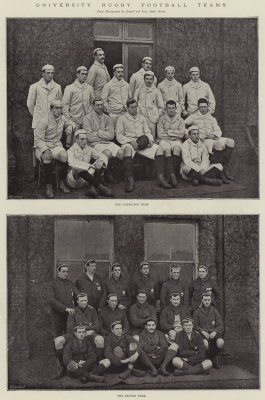 University Rugby fotbollslag av English Photographer