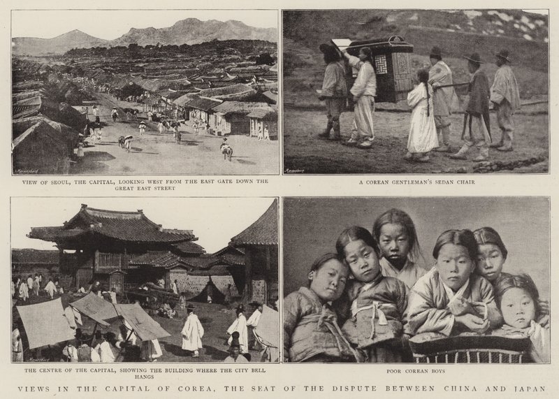 Utsikter i Koreas huvudstad, sätet för tvisten mellan Kina och Japan av English Photographer