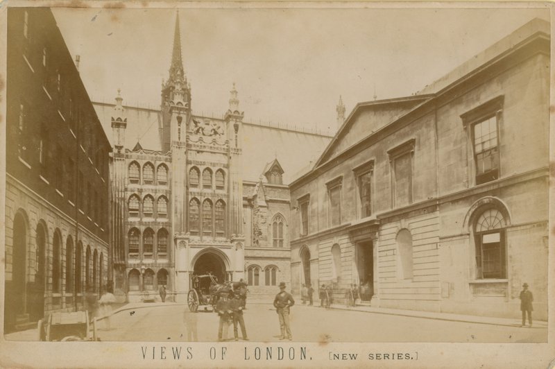 Utsikt över London: Guildhall av English Photographer