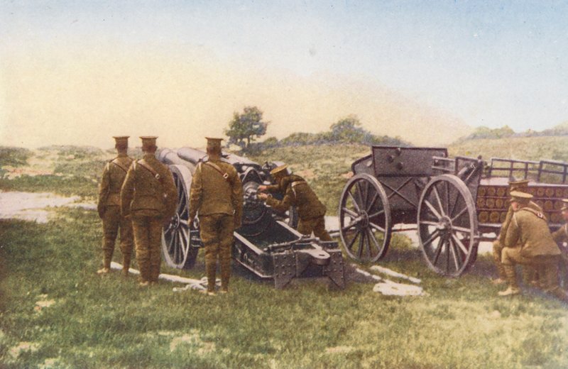 WW1: Kungliga artilleriregementet (färgfoto) av English Photographer