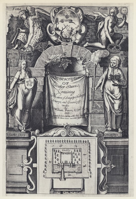 W Burton, The Description of Leicester Shire, I White 1622 (s/v foto) av English Photographer