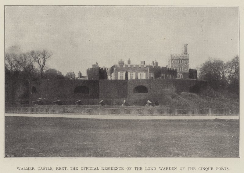 Walmer Castle, Kent, den officiella bostaden för Lord Warden of the Cinque Ports av English Photographer