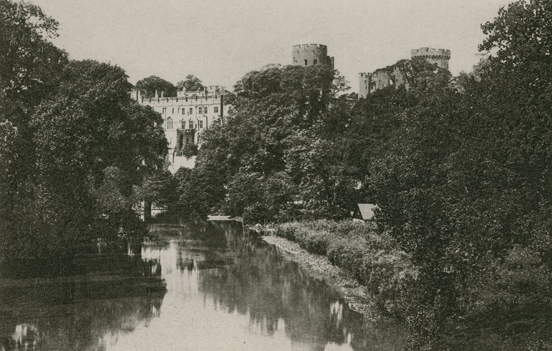 Warwick Castle, från Avon av English Photographer